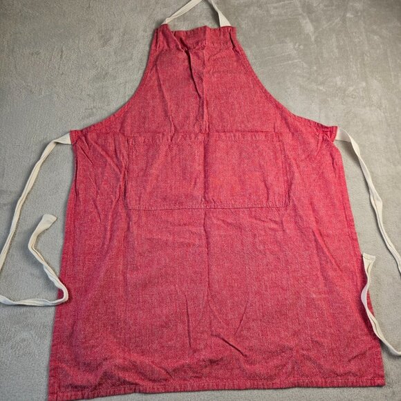 Kaf Home Apron Red Adult Full Bib Cooking Pockets Grill Kitchen Baking Artist - Picture 4 of 9